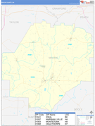 Macon County, GA Digital Map Basic Style