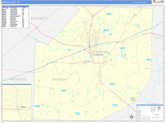 Madison County, TN Digital Map Basic Style