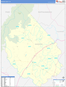Madison County, VA Digital Map Basic Style