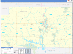 Marathon County, WI Digital Map Basic Style