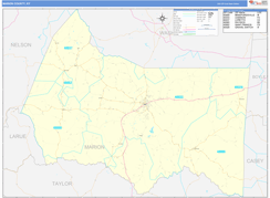 Marion County, KY Digital Map Basic Style