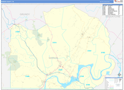 Marion County, TN Digital Map Basic Style