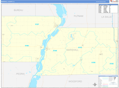 Marshall County, IL Digital Map Basic Style