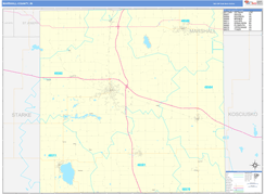 Marshall County, IN Digital Map Basic Style