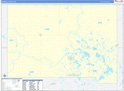 Marshall County, SD Digital Map Basic Style
