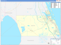 Martin County, FL Digital Map Basic Style