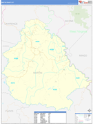 Martin County, KY Digital Map Basic Style