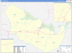 Martin County, NC Digital Map Basic Style