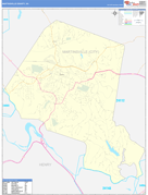 Martinsville County, VA Digital Map Basic Style