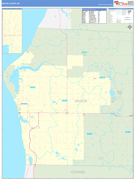 Mason County, MI Digital Map Basic Style