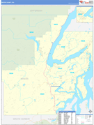 Mason County, WA Digital Map Basic Style