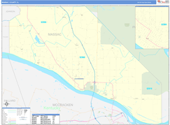 Massac County, IL Digital Map Basic Style