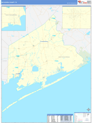 Matagorda County, TX Digital Map Basic Style