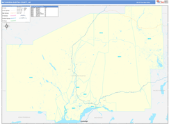 Matanuska-Susitna Borough (County), AK Digital Map Basic Style