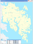 Mathews County, VA Digital Map Basic Style