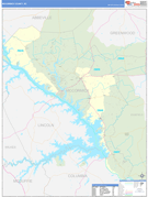 McCormick County, SC Digital Map Basic Style