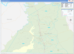 McCreary County, KY Digital Map Basic Style