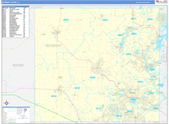 McHenry County, IL Digital Map Basic Style