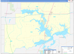 McIntosh County, OK Digital Map Basic Style