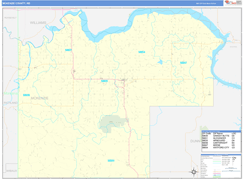 McKenzie County, ND Digital Map Basic Style