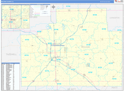 McLean County, IL Digital Map Basic Style