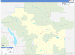 Meagher County, MT Digital Map Basic Style