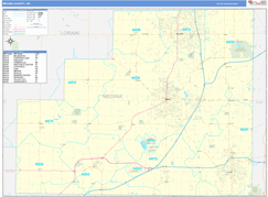 Medina County, OH Digital Map Basic Style