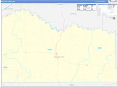 Mellette County, SD Digital Map Basic Style