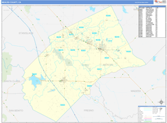 Merced County, CA Digital Map Basic Style