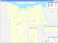 Mercer County, ND Digital Map Basic Style