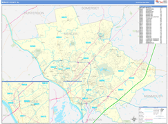 Mercer County, NJ Digital Map Basic Style