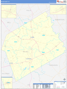 Milam County, TX Digital Map Basic Style