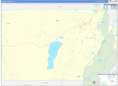 Millard County, UT Digital Map Basic Style
