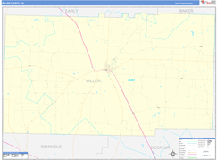 Miller County, GA Digital Map Basic Style