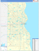 Milwaukee County, WI Digital Map Basic Style