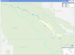 Mineral County, MT Digital Map Basic Style