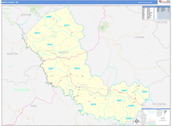 Mingo County, WV Digital Map Basic Style