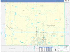 Minnehaha County, SD Digital Map Basic Style
