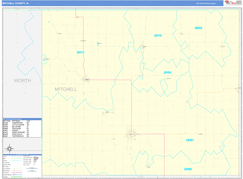 Mitchell County, IA Digital Map Basic Style