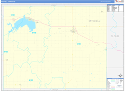 Mitchell County, KS Digital Map Basic Style