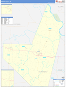 Moniteau County, MO Digital Map Basic Style