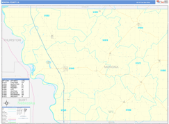 Monona County, IA Digital Map Basic Style