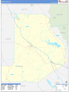 Monroe County, GA Digital Map Basic Style