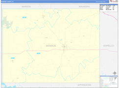 Monroe County, IA Digital Map Basic Style