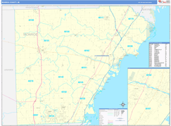 Monroe County, MI Digital Map Basic Style