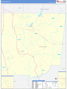 Monroe County, MS Digital Map Basic Style