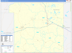 Monroe County, WI Digital Map Basic Style
