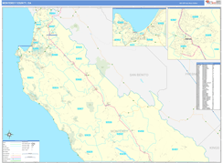 Monterey County, CA Digital Map Basic Style