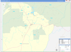 Montezuma County, CO Digital Map Basic Style