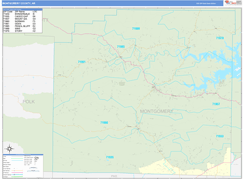 Montgomery County, AR Digital Map Basic Style